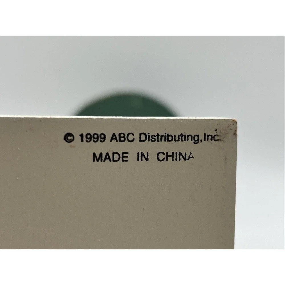1999 Vintage ABC‎ Distributing Snowman Candle Holder Skating Holiday Decoration